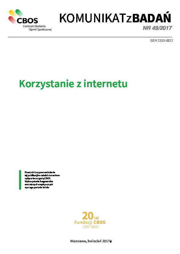 Okładka komunikatu Nr 49/2017