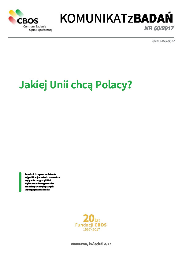 Okładka komunikatu Nr 50/2017