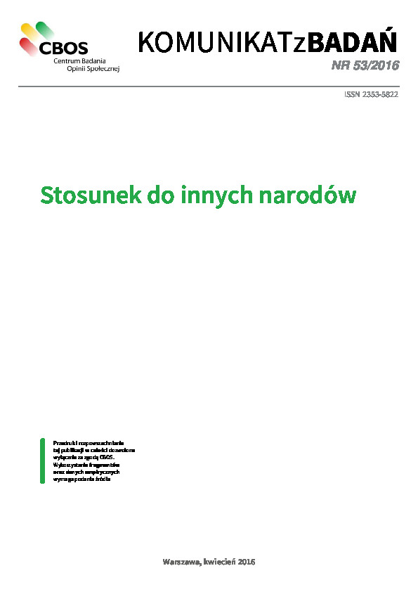Okładka komunikatu Nr 53/2016