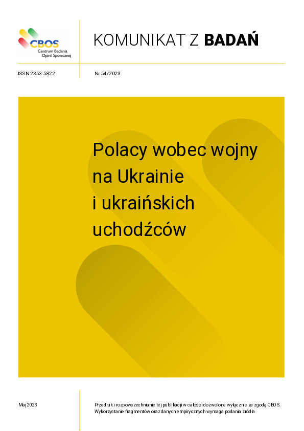 Okładka komunikatu Nr 54/2023
