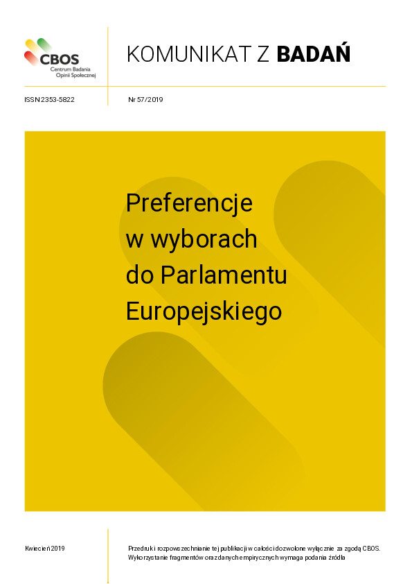 Okładka komunikatu Nr 57/2019