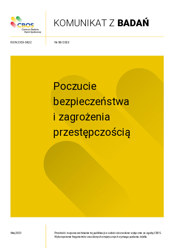 Okładka komunikatu Nr 58/2023