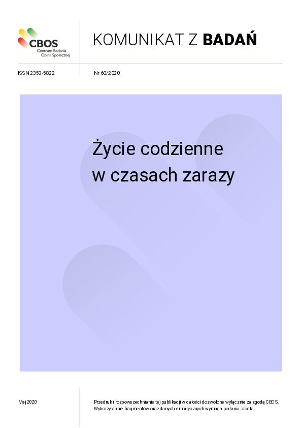 Okładka komunikatu Nr 60/2020