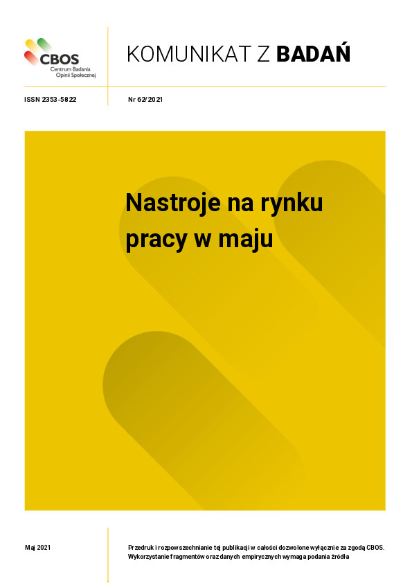 Okładka komunikatu Nr 62/2021