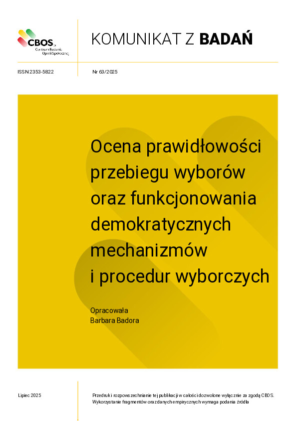 Okładka komunikatu Nr 63/2025