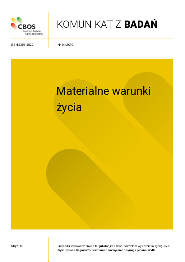 Okładka komunikatu Nr 64/2019