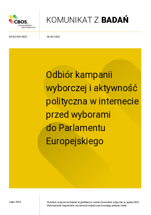 Okładka komunikatu Nr 64/2024