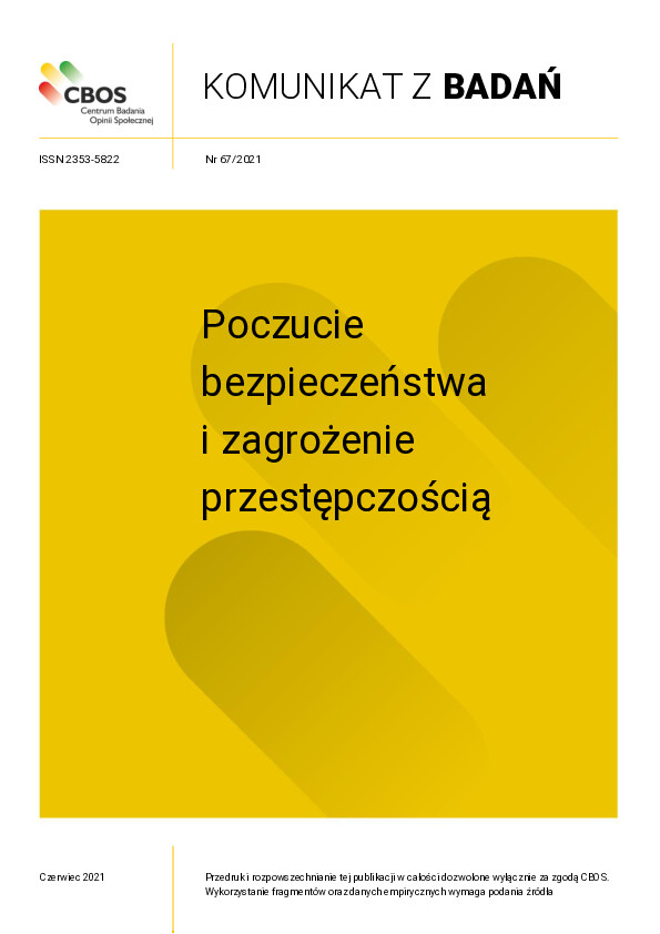 Okładka komunikatu Nr 67/2021