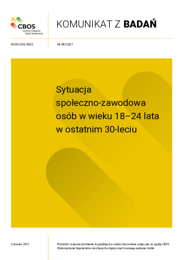 Okładka komunikatu Nr 68/2021