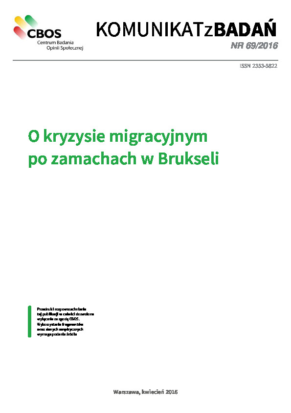 Okładka komunikatu Nr 69/2016
