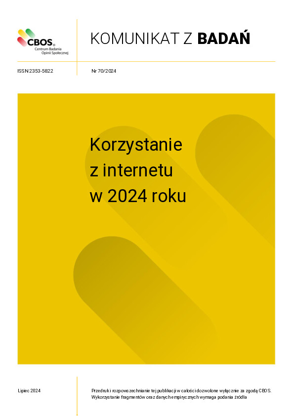 Okładka komunikatu Nr 70/2024