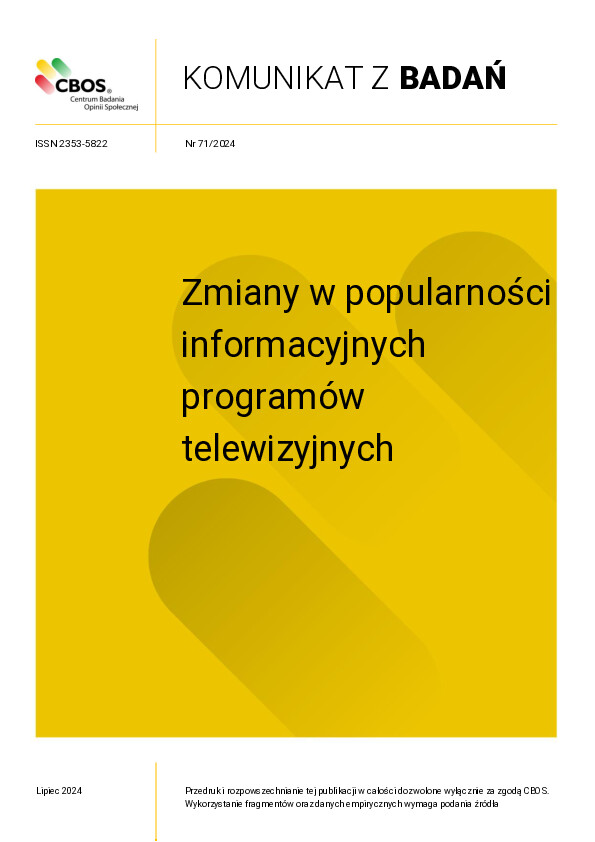 Okładka komunikatu Nr 71/2024