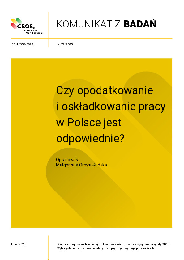 Okładka komunikatu Nr 72/2025