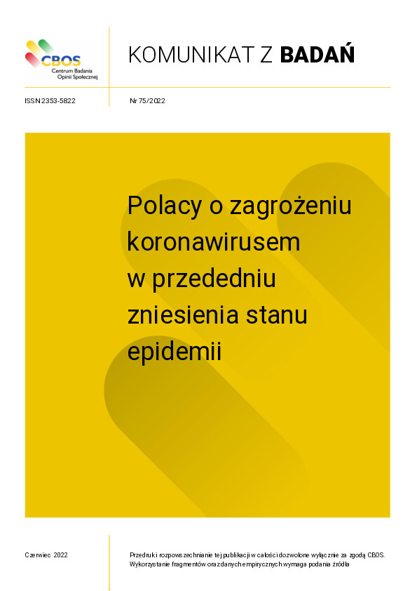 Okładka komunikatu Nr 75/2022
