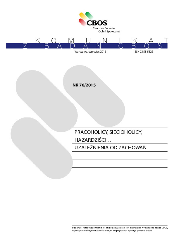 Okładka komunikatu Nr 76/2015