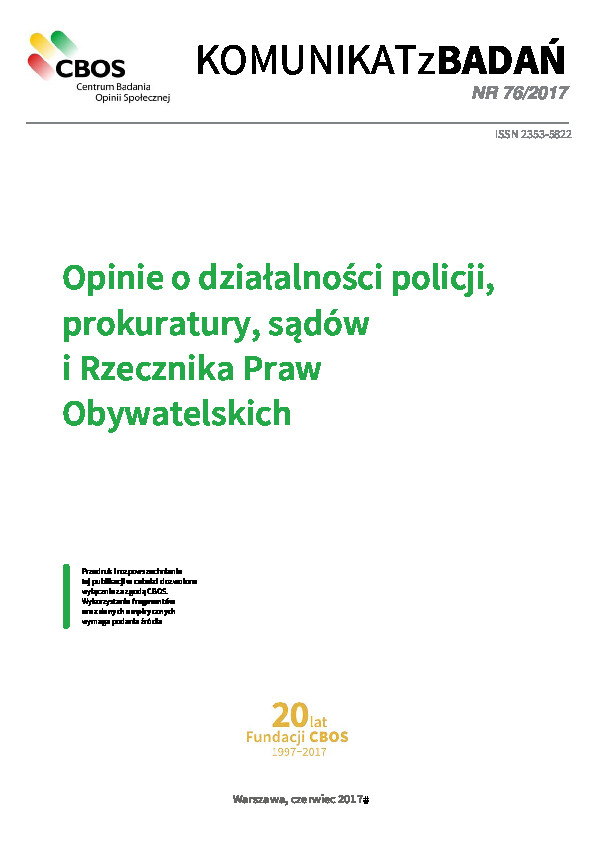 Okładka komunikatu Nr 76/2017