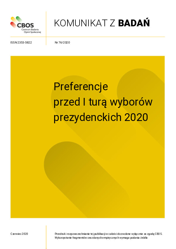 Okładka komunikatu Nr 76/2020