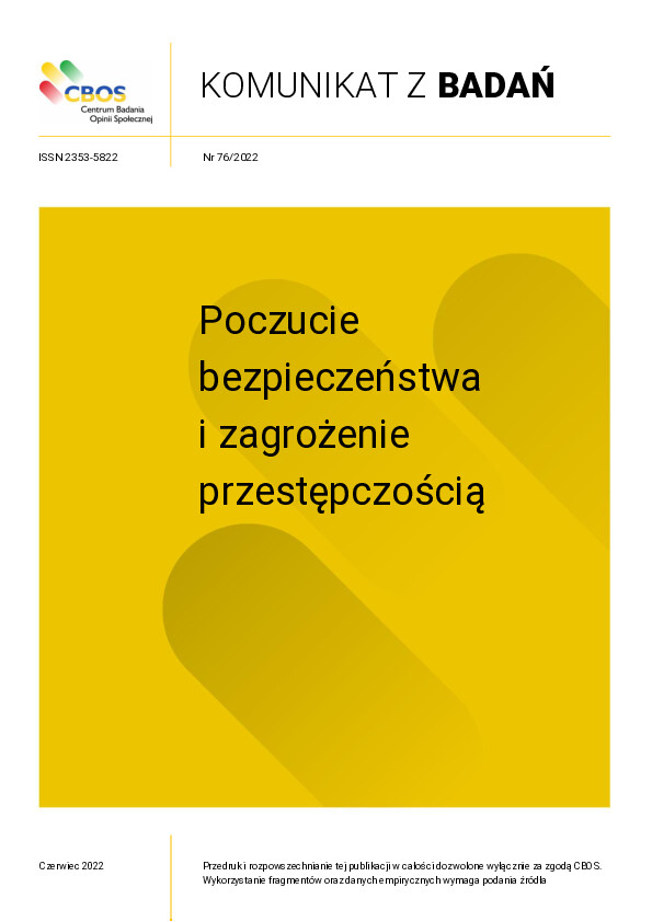 Okładka komunikatu Nr 76/2022
