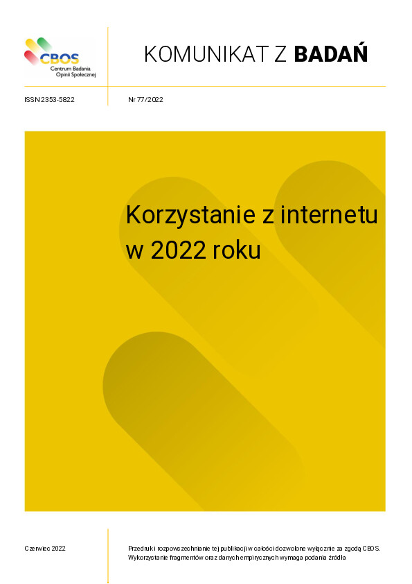 Okładka komunikatu Nr 77/2022