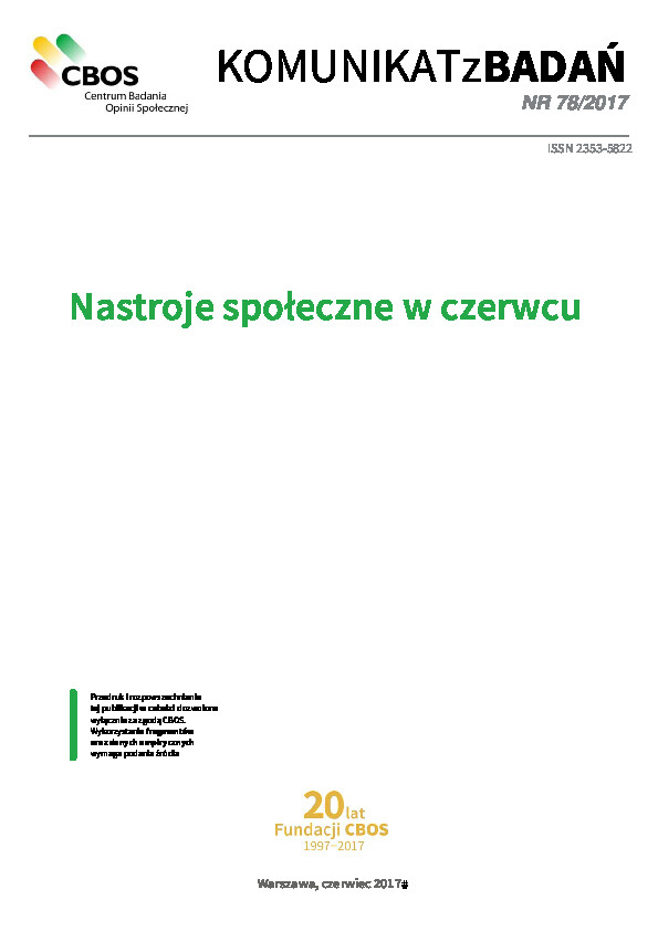 Okładka komunikatu Nr 78/2017
