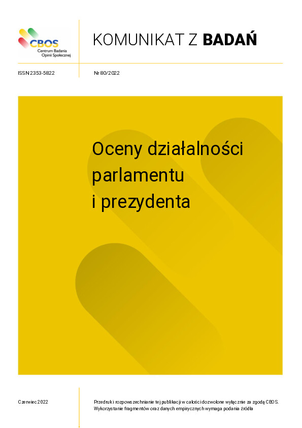 Okładka komunikatu Nr 80/2022