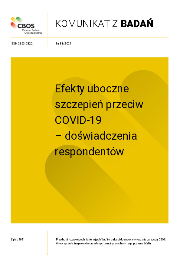 Okładka komunikatu Nr 81/2021