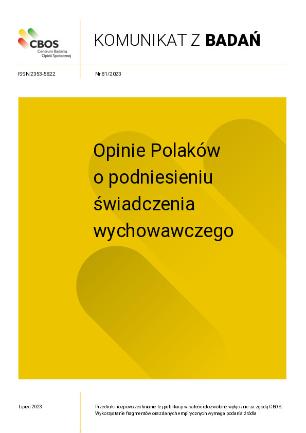 Okładka komunikatu Nr 81/2023