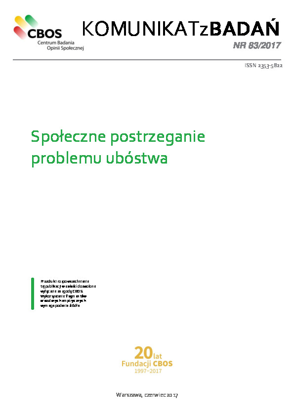 Okładka komunikatu Nr 83/2017