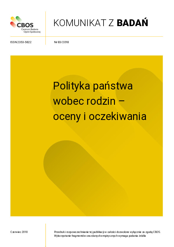 Okładka komunikatu Nr 83/2018