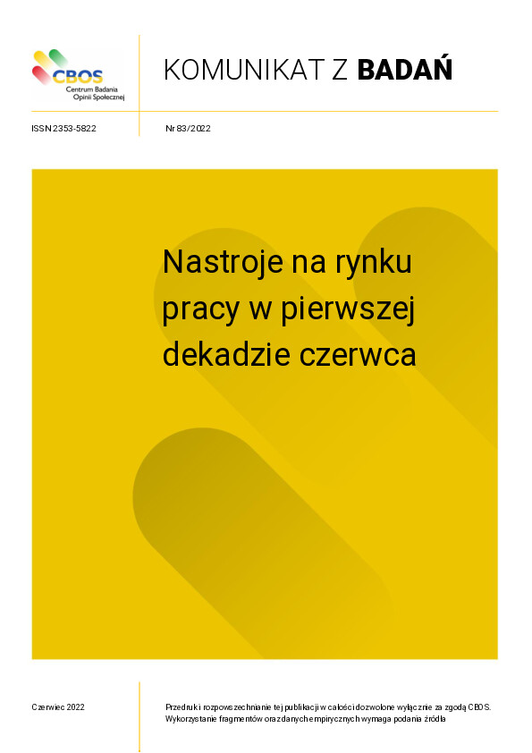 Okładka komunikatu Nr 83/2022
