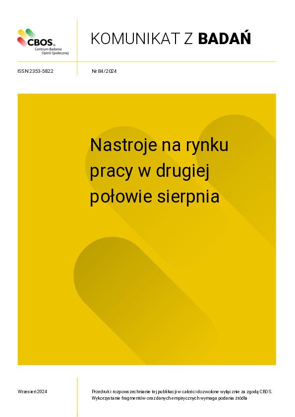 Okładka komunikatu Nr 84/2024
