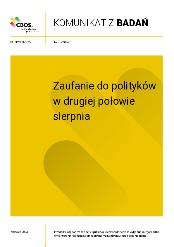 Okładka komunikatu Nr 86/2024