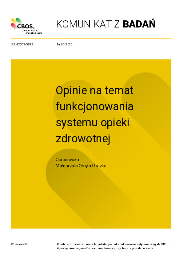 Okładka komunikatu Nr 86/2025