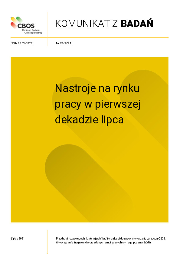Okładka komunikatu Nr 87/2021