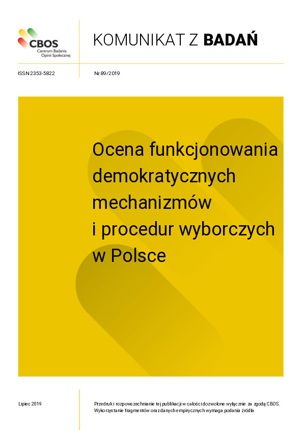 Okładka komunikatu Nr 89/2019