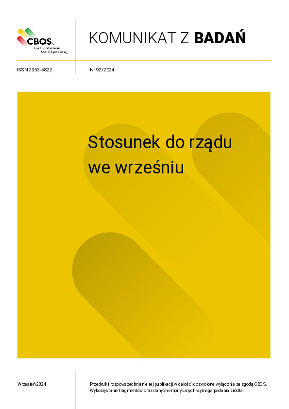 Okładka komunikatu Nr 92/2024