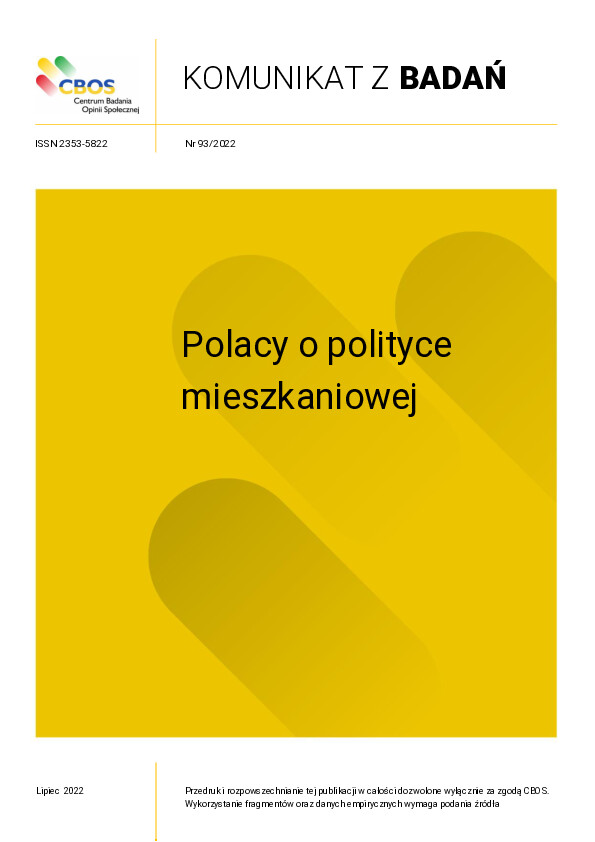 Okładka komunikatu Nr 93/2022