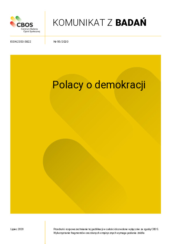 Okładka komunikatu Nr 95/2020