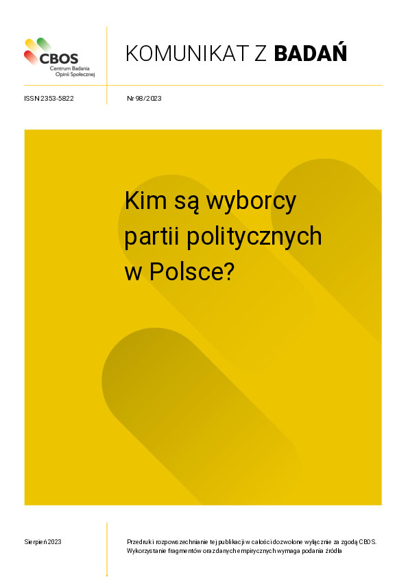 Okładka komunikatu Nr 98/2023