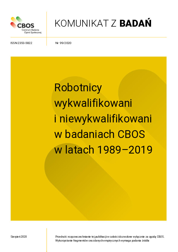 Okładka komunikatu Nr 99/2020