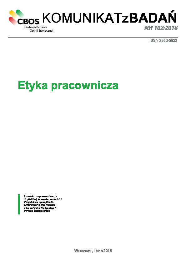 Okładka komunikatu Nr 102/2016