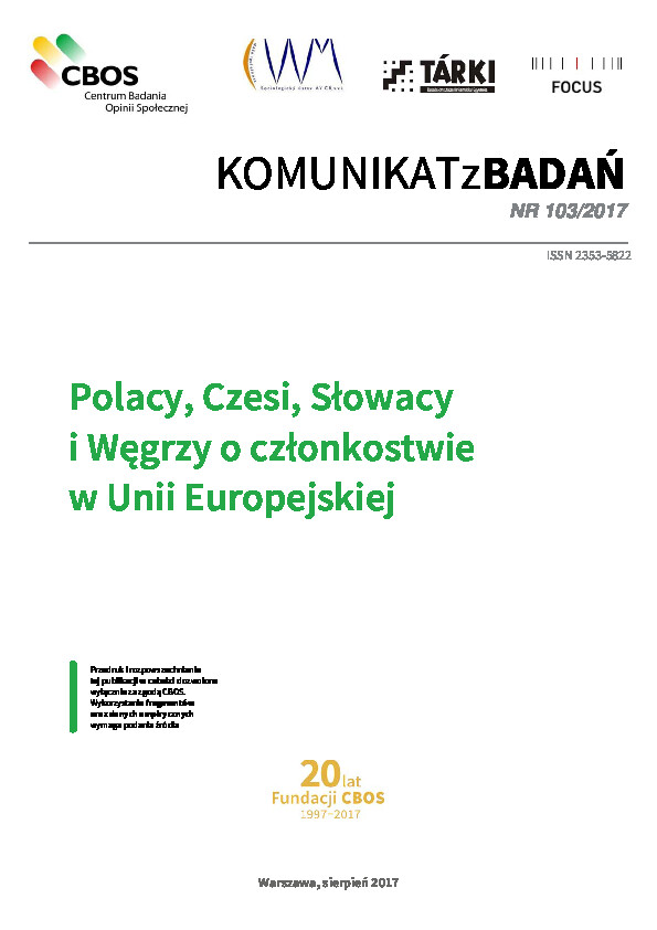 Okładka komunikatu Nr 103/2017