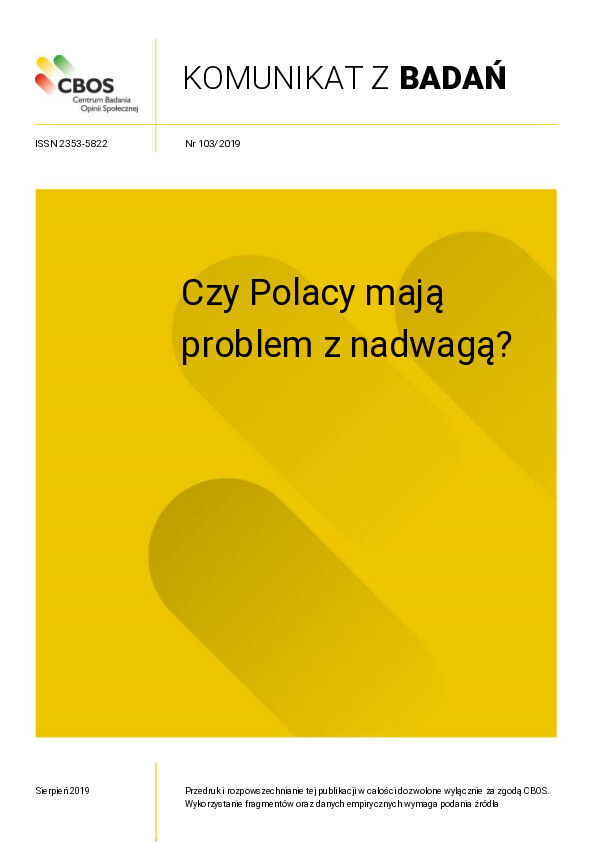 Okładka komunikatu Nr 103/2019