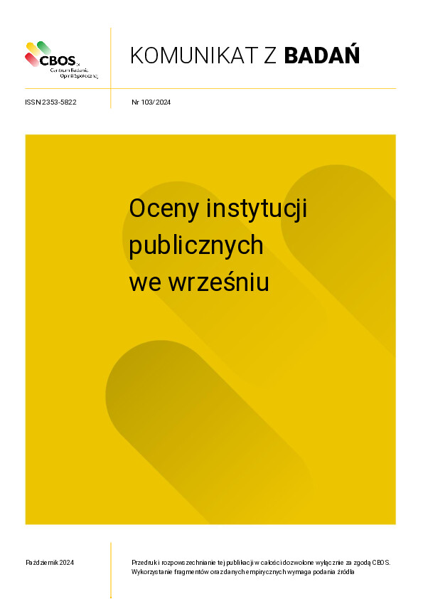 Okładka komunikatu Nr 103/2024