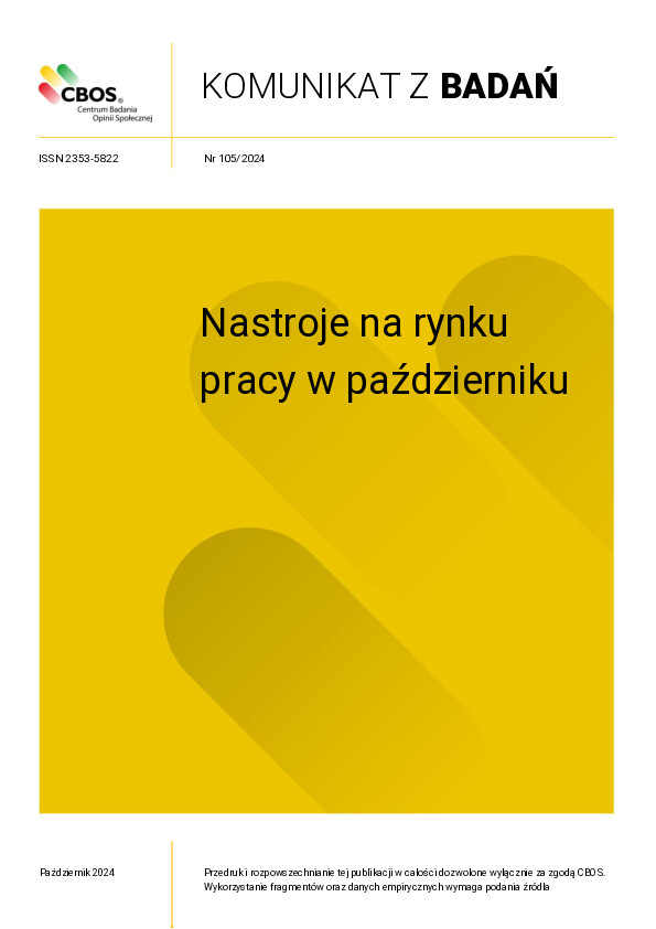 Okładka komunikatu Nr 105/2024