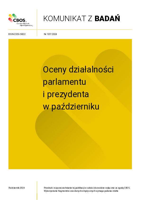 Okładka komunikatu Nr 107/2024