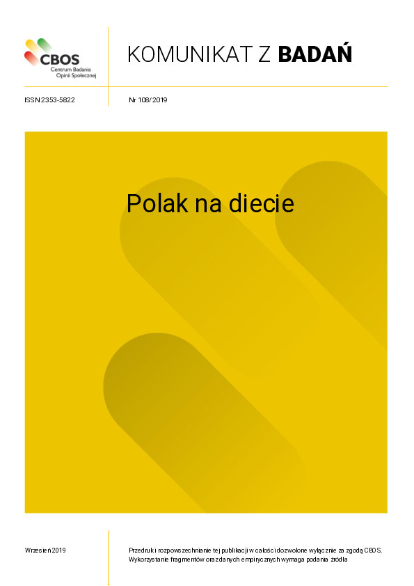 Okładka komunikatu Nr 108/2019