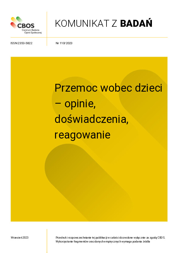 Okładka komunikatu Nr 110/2023