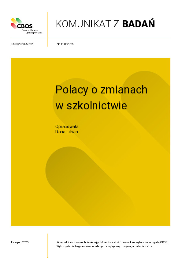 Okładka komunikatu Nr 110/2025