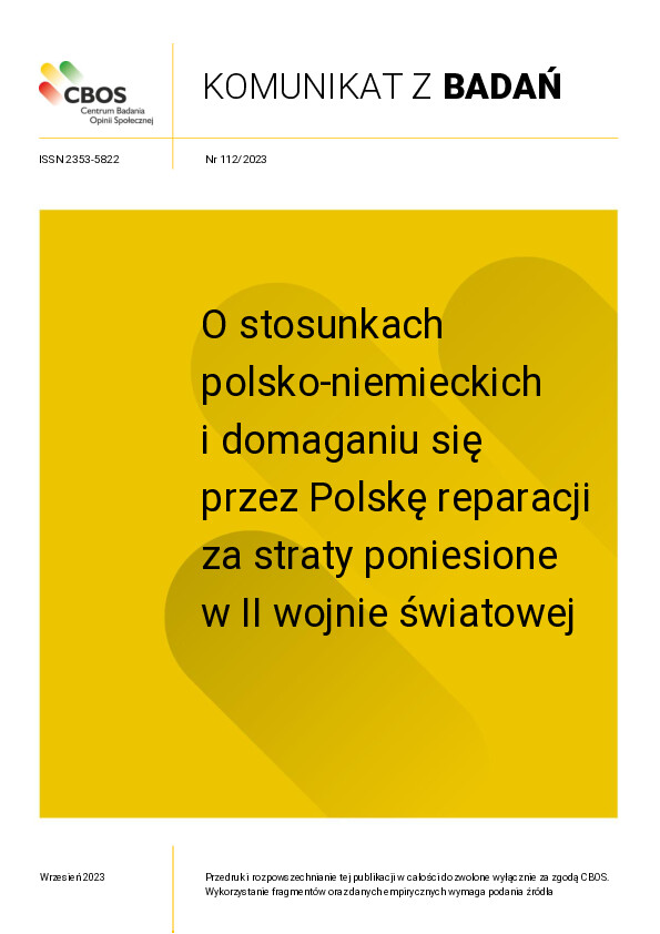 Okładka komunikatu Nr 112/2023